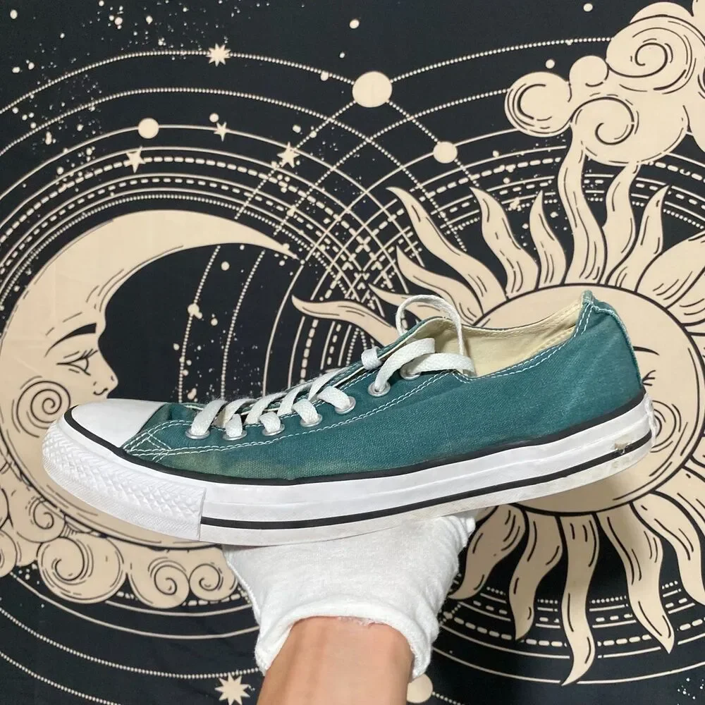 Converse Chuck Taylor All Star 157647F Athletic Shoe Unisex M10/W12 Green Canvas